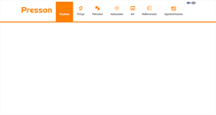 Desktop Screenshot of presson.fi